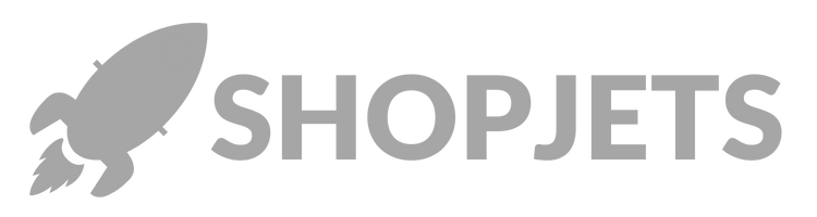 ShopJets logo with text, dark